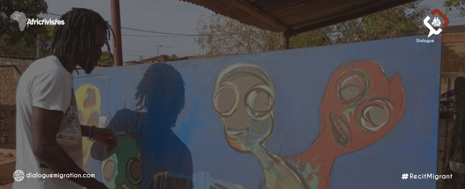 Artiste plasticien, Patrick tisse sa toile au Burkina Faso